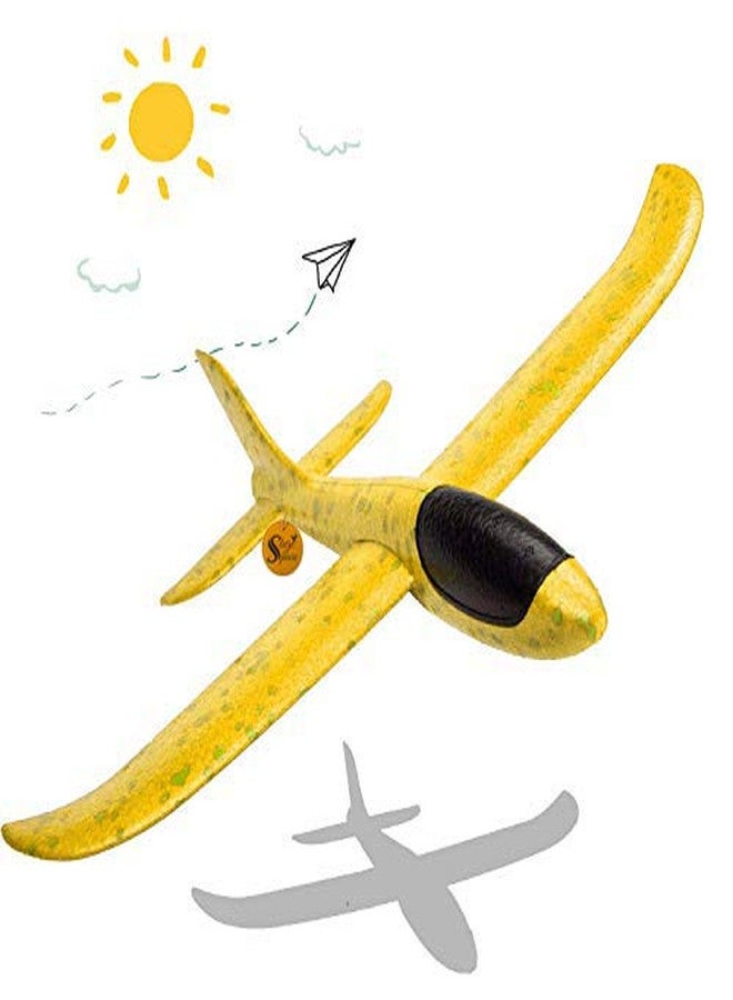 سايج سكوير طائرة إسفنجية كبيرة من سيج سكوير، وضع طيران مزدوج، طائرات شراعية، طائرات طائرة، هدايا للأطفال، ألعاب رياضية خارجية، هدايا حفلات أعياد الميلاد، عبوة من قطعة واحدة، متعددة الألوان - Image 1